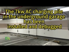 7 كيلوواط 11 كيلوواط 22 كيلوواط طراز عمود فضي بندقية واحدة مركبة كهربائية كومة شحن AC