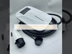 شاحن سيارات كهربائية بقدرة 7 كيلو واط 220 فولت تيار متردد، محطة شحن مثبتة على الحائط، مع شاشة ملونة 4.3 بوصة، فولاذ مجلفن وزجاج مقسى