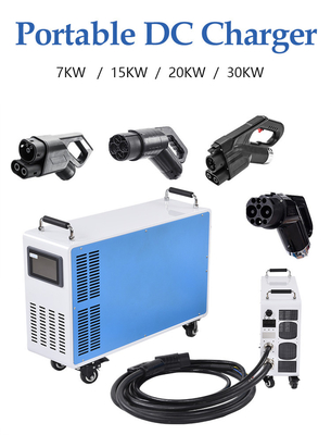 سعر جيد Gbt V2v 20kw 30kw OCPP الشاحن المحمول DC EV شاحن المركبات الكهربائية المحمولة الانترنت