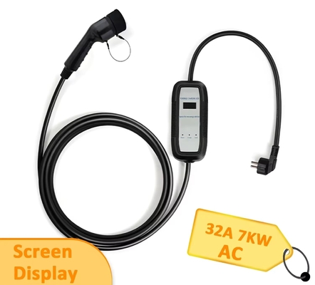 سعر جيد TYPE2 32A 7KW الشاحن المحمول AC EV Wallbox المعيار الأوروبي الانترنت