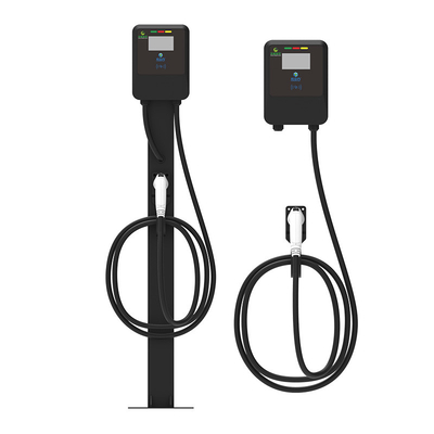 220V/7KW/32A أسود الجدار / ما بعد النوع شحن السيارة الكهربائية كومة شاحن السيارة الكهربائية