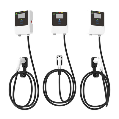 سعر جيد 220V/7KW/32A شاحن السيارة الكهربائية الأبيض المثبت على الجدار / ما بعد النوع الانترنت