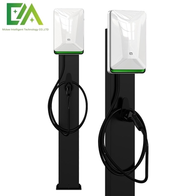 7KW 11KW 21KW العمود الأبيض اللؤلؤي / نوع الأرضية السلاح الواحد المركبة الكهربائية كومة شحن التيار المتردد