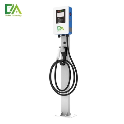 سعر جيد المنزلية التجارية الأزرق والأبيض 7KW / 11KW / 22KW واحد بندقية AC شحن كومة / كومة شحن المركبات الكهربائية الانترنت