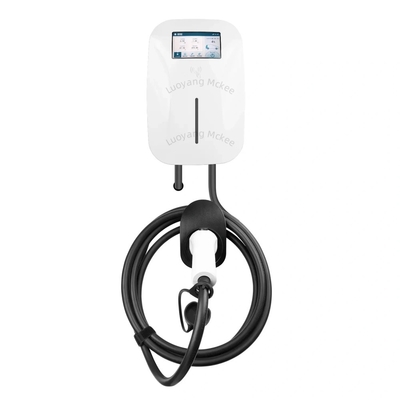 سعر جيد 7KW RFID مضاد للنار ABS الجدار المثبتة شاحن الكهربائي AC حالة جديدة شاحن المنزل مضاد للماء شاشة تشغيل لوحة التشغيل كومة الشحن الانترنت