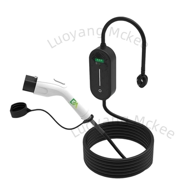 سعر جيد EV شاحن سيارة كهربائية محمول نوع 2 كابل شحن 16A 5M 3.68kw كابل شحن سيارة كهربائية قابل للتعديل شاحن سيارة كهربائية مع شاشة الانترنت