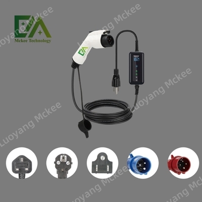 محطة شحن سريعة محمولة 7kw / 11kw Ac نوع 1 نوع 2 Ac Ev شاحن محمول للسيارات الكهربائية