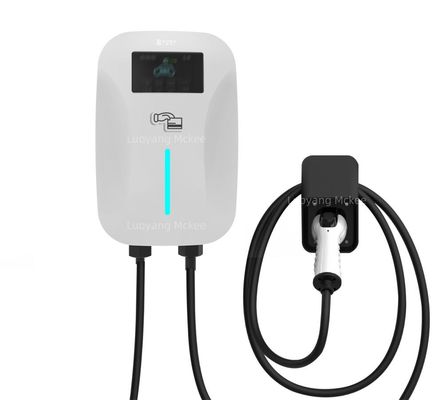 سعر جيد 7KW Level 2 Fast Charging Wallbox EV Charger with IP65 Weatherproof and 4.3-Inch Color Display الانترنت