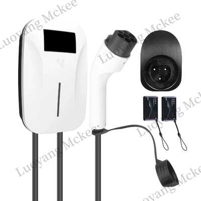 وصول جديد OCPP APP Control شهادة الموافقة على CE 230V / 380V 32A 7KW 11KW 22KW نوع 2 AC EV شاحن مع وظيفة DLB