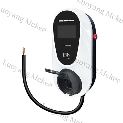 7kw AC EV شاحن 32A كابل شحن GB / T التيار الخارجي القابل للتعديل شاحن سيارة كهربائية محمول مع شاشة رقمية