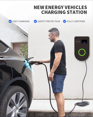 7kW 14kW 22kW النوع 2 وصلة شحن سريع محطة شحن الكهرباء التجارية