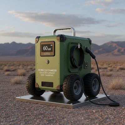 سعر جيد شاحن كهربائي متنقل بقوة 60 كيلوواط مع حماية IP54 وقدرة 26 كيلوواط لشحن سيارة كهربائية محمولة طارئة الانترنت