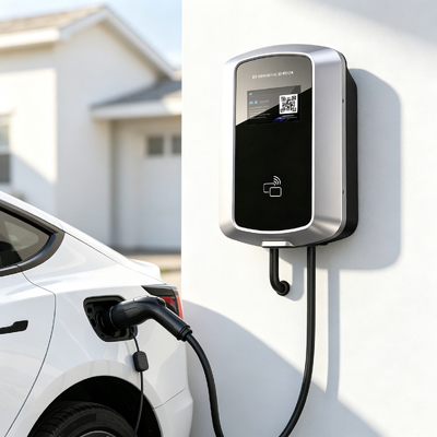 سعر جيد محطة شحن مكافحة رش الملح J8 AC مثبتة على الحائط مثبتة على العمود شاحن EV Type1 11.5kw 48A 85V إلى 265V IP54 5.64 بوصة شاشة LCD تطبيق سكني تجاري متصل